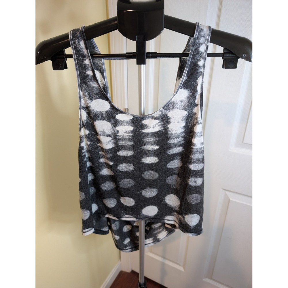 Lululemon Wandering Yogi Tank Seaside Dot Burnout Black Size 6